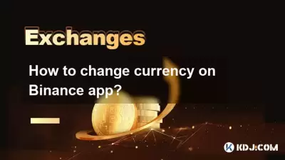 How to change currency on Binance app?