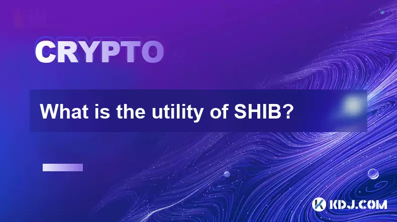 Shib의 유용성은 무엇입니까? Shib의 유용성은 무엇입니까?