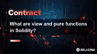 What are view and pure functions in Solidity?