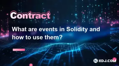 What are events in Solidity and how to use them?