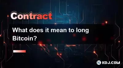 What does it mean to long Bitcoin?