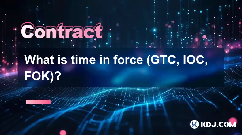 Was ist Zeit in Kraft (GTC, IOC, FOK)? Was ist Zeit in Kraft (GTC, IOC, FOK)?