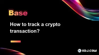 How to track a crypto transaction?