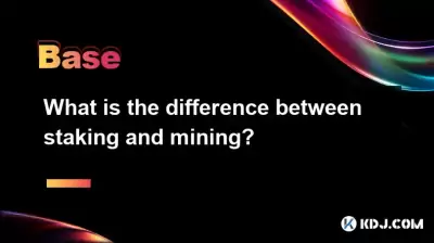 What is the difference between staking and mining?