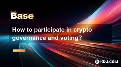 How to participate in crypto governance and voting?