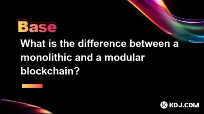 整体链和模块化区块链有什么区别？