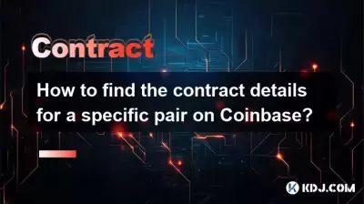 How to find the contract details for a specific pair on Coinbase?