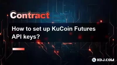 Kucoin Futures API 키를 설정하는 방법은 무엇입니까?