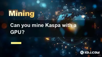 Can you mine Kaspa with a GPU? Can you mine Kaspa with a GPU?