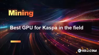 最佳的GPU是現場的Kaspa 最佳的GPU是現場的Kaspa