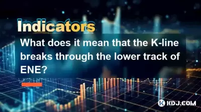 What does it mean that the K-line breaks through the lower track of ENE?