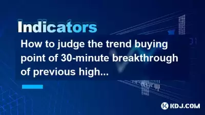 如何判断以前高 + 1小时交易量协调的30分钟突破的趋势购买点？