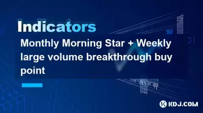 Monatlicher Morning Star + Weekly großes Volumen Durchbruch Kaufpunkt