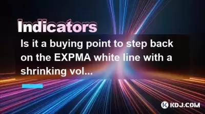 Is it a buying point to step back on the EXPMA white line with a shrinking volume?