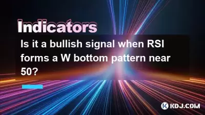 Is it a bullish signal when RSI forms a W bottom pattern near 50?