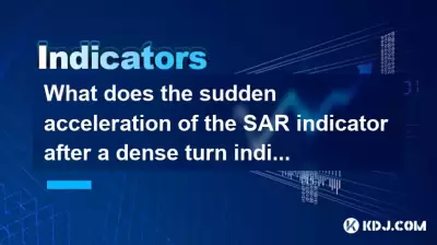 Qu'est-ce que l'accélération soudaine de l'indicateur SAR après un tour dense indique?