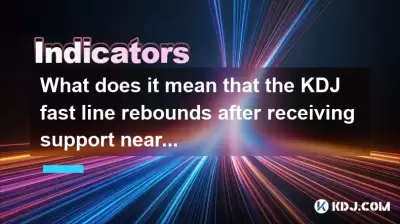 Was bedeutet es, dass der KDJ Fast Line nach der Unterstützung von fast 30 abprallt?