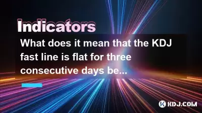 Was bedeutet es, dass die KDJ Fast Line drei Tage vor der wichtigsten Support -Ebene flach ist?