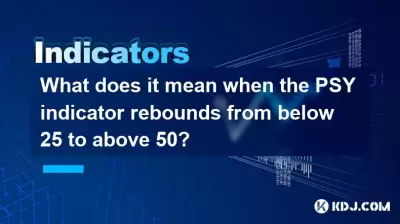 Was bedeutet es, wenn der PSY -Indikator von unter 25 bis über 50 abprallt?