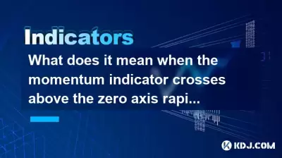 What does it mean when the momentum indicator crosses above the zero axis rapidly? What does it mean when the momentum indicator crosses above the zero axis rapidly?