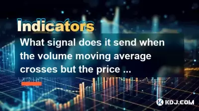 What signal does it send when the volume moving average crosses but the price still hits a new high?
