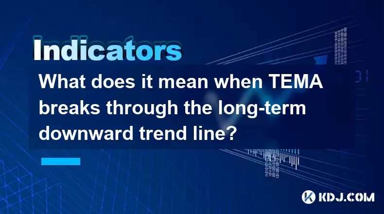 What does it mean when TEMA breaks through the long-term downward trend line? What does it mean when TEMA breaks through the long-term downward trend line?