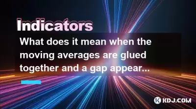 Was bedeutet es, wenn die sich bewegenden Durchschnittswerte zusammengeklebt sind und eine Lücke erscheint?