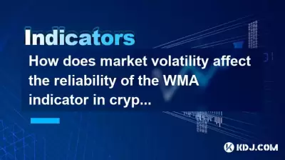 How does market volatility affect the reliability of the WMA indicator in crypto?