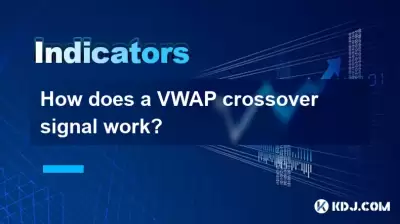 How does a VWAP crossover signal work?