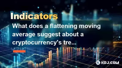 Was schlägt ein gleitender Abflachungsdurchschnitt über den Trend einer Kryptowährung vor?