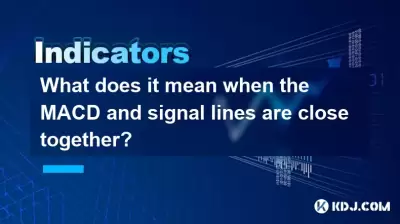 What does it mean when the MACD and signal lines are close together?