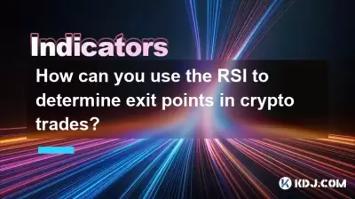 How can you use the RSI to determine exit points in crypto trades?