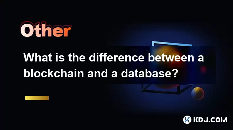 Quelle est la différence entre une blockchain et une base de données? Quelle est la différence entre une blockchain et une base de données?