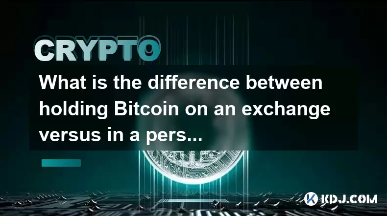 將Bitcoin與個人錢包中的交換相比,將Bitcoin持有什麼區別? 將Bitcoin與個人錢包中的交換相比,將Bitcoin持有什麼區別?