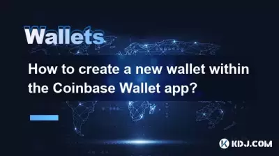 Comment créer un nouveau portefeuille dans l'application Coinbase Wallet?