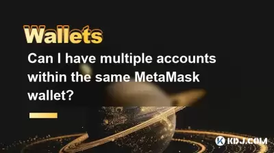 Puis-je avoir plusieurs comptes dans le même portefeuille Metamask?