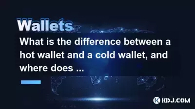What is the difference between a hot wallet and a cold wallet, and where does MetaMask fit in?