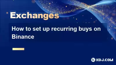 How to set up recurring buys on Binance