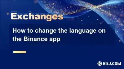 How to change the language on the Binance app