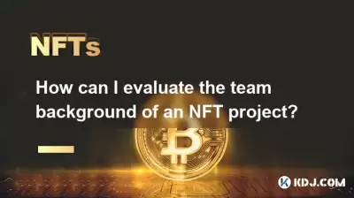NFT 프로젝트의 팀 배경을 어떻게 평가할 수 있습니까?