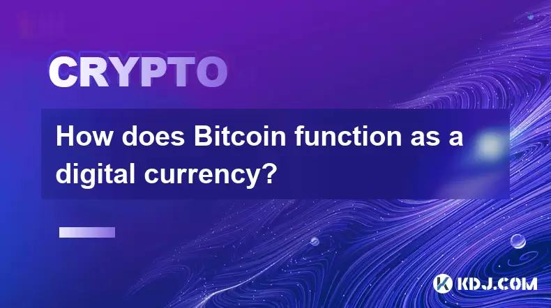 Comment Bitcoin fonctionne-t-il comme une monnaie numérique? Comment Bitcoin fonctionne-t-il comme une monnaie numérique?