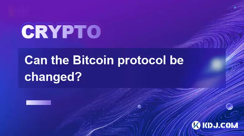 Kann das Bitcoin -Protokoll geändert werden? Kann das Bitcoin -Protokoll geändert werden?