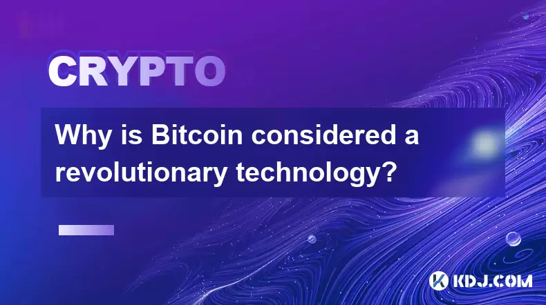 Warum wird Bitcoin als revolutionäre Technologie angesehen? Warum wird Bitcoin als revolutionäre Technologie angesehen?
