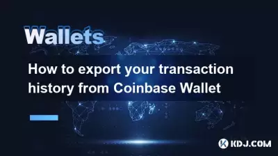 How to export your transaction history from Coinbase Wallet