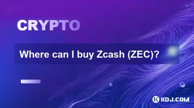 Where can I buy Zcash (ZEC)?