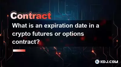 What is an expiration date in a crypto futures or options contract? What is an expiration date in a crypto futures or options contract?