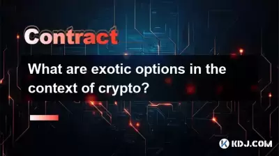 What are exotic options in the context of crypto?