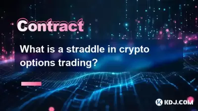 What is a straddle in crypto options trading?