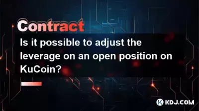 Is it possible to adjust the leverage on an open position on KuCoin?