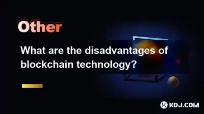 What are the disadvantages of blockchain technology?
